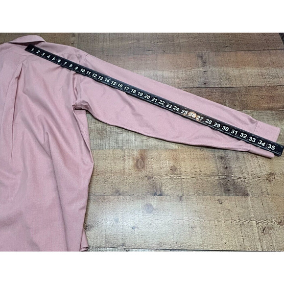 Brooks Brothers Shirt Mens 15.5-4/5 Red Traditional Fit Non Iron Long Sleeve - Picture 5 of 8